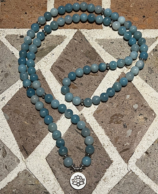 108 Bead Polished Amazonite Bracelet/Necklace Mala