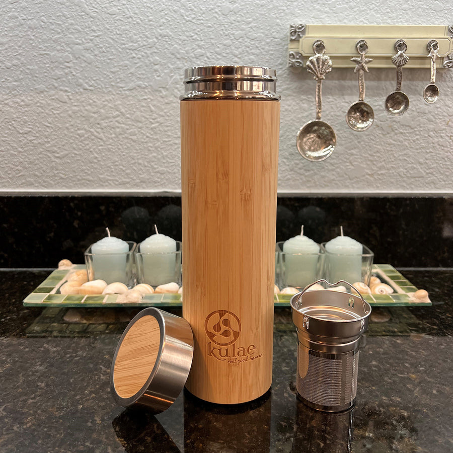Kulae Bamboo Tumbler - Tea Infuser/Water Bottle